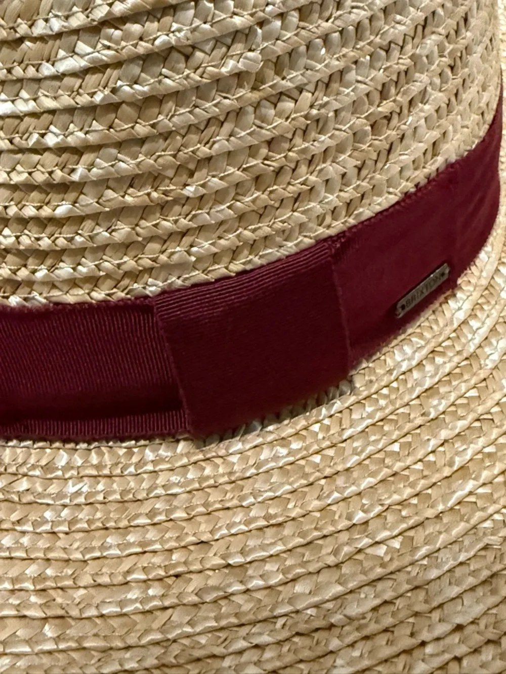 NWT Brixton Honey/ Burnt Henna Joanna short brim straw hat (good condition)